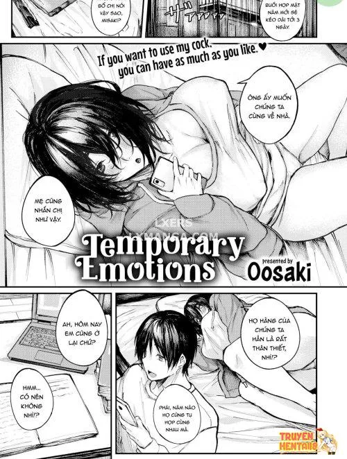 Cảm Xúc Nhất Thời - Bìa truyện