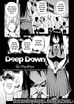 Deep Down - Bìa truyện